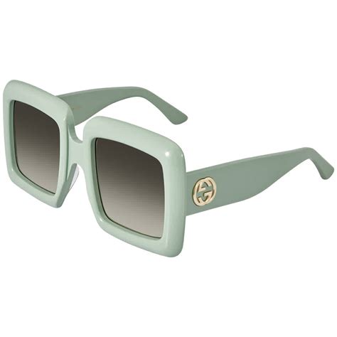 Gucci Grey Gradient Square Sunglasses .